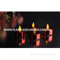 Metallic LED Battery Operated Tealight Candles / Plastic In